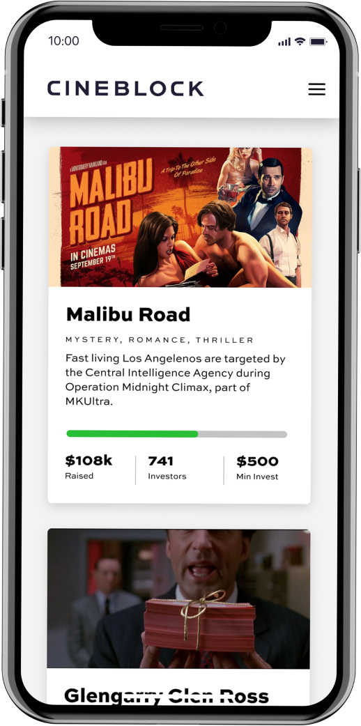 Film & Cinema Investments, Crowd Funding Movie Projects